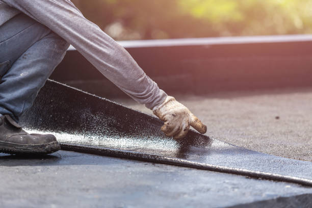 Professional Exterior Waterproofing technician working in Allegan, MI